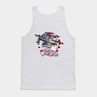 V-22 Osprey Aircraft Helicopter Tank Top